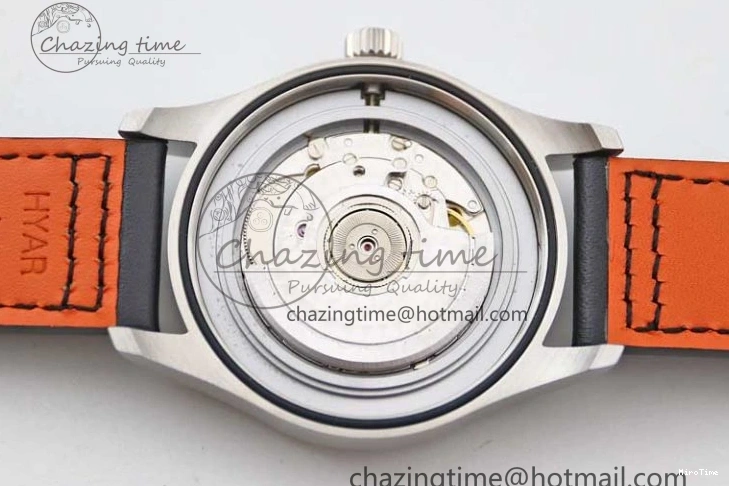 MIROTIME 0311 Vibrant Mark XVIII IW327001 SS M+F 1:1 Best Edition Black Dial on Black Leather Strap A 7055